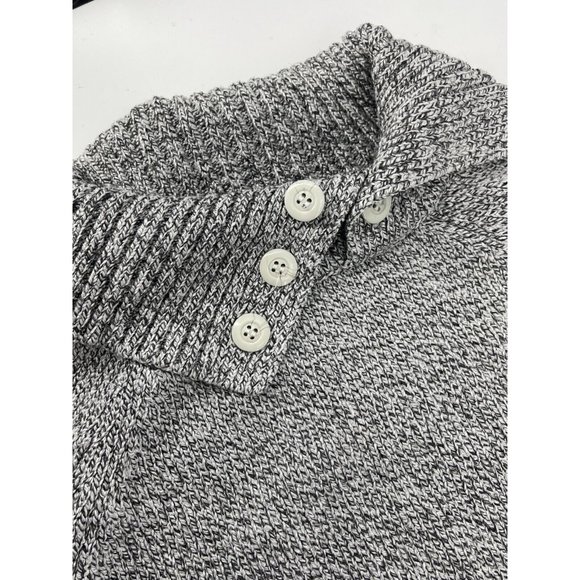 Karen Scott Women's Gray Long Sleeve Collared Knit Sweater Size Medium - Picture 8 of 9